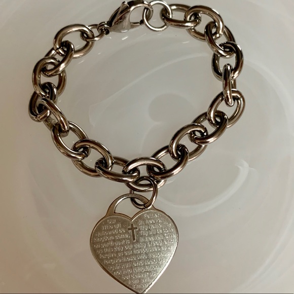 Steel by Design Jewelry - STEEL BY DESIGN ROLO  BRACELET W/HEART CHARM *GUC*